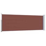vidaXL Auvent latéral rétractable de patio 100x300 cm Marron