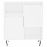vidaXL Buffets 2 Pièces blanc bois d'ingénierie