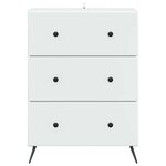 vidaXL Armoire à tiroirs Blanc 66 x 34 5 x 90 cm Bois d'ingénierie