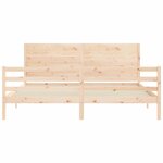 vidaXL Cadre de lit sans matelas 200x200 cm bois massif