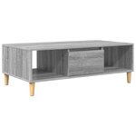 vidaXL avec stockage avec porte Sonoma gris 103 5 x 60 x 35 cm Bois d'ingénierie
