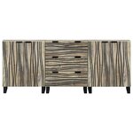 vidaXL Ensemble de mobilier de salle de bain avec tiroir 3 Pièces Blanc