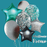 Carte Meilleurs Vœux avec Enveloppe Blanche 15x15cm