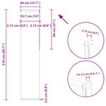 vidaXL Store enrouleur occultant largeur du tissu 35 7 cm polyester