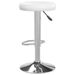 vidaXL Tabourets de bar lot de 2 Blanc Similicuir