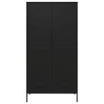 vidaXL Garde-robe Noir 90x50x180 cm Acier