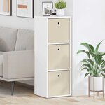 vidaXL Buffet avec tiroir Blanc 35 x 32 x 99 5 cm