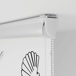 vidaXL Store enrouleur de douche avec cassette largeur du tissu 126 cm