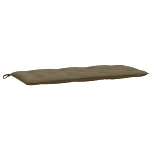 vidaXL Coussin de banc de jardin taupe mélangé 120x50x7 cm tissu
