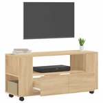 vidaXL Meubles TV chêne sonoma 102x34 5x43 cm bois d'ingénierie