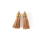 Lot De 2 Tassels Finition Bronze Or 40mm