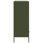 vidaXL Buffet haut vert olive 68x39x101 5 cm acier