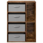 vidaXL Buffet Chêne fumé 60 x 33 5 x 84 cm