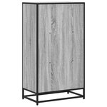 vidaXL Bibliothèque sonoma gris 60x35x107 5 cm bois d'ingénierie
