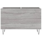 vidaXL Armoire à disques sonoma gris 74 5x38x48 cm bois d'ingénierie