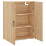 vidaXL Armoire murale chêne sonoma 69 5x34x90 cm