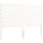 vidaXL Cadre de lit sans matelas blanc 140x190 cm bois de pin massif