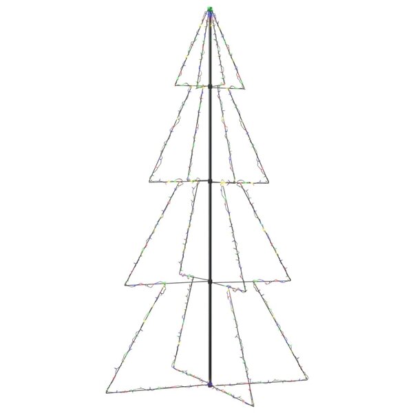 vidaXL Arbre de Noël cône 360 LED d'intérieur/d'extérieur 143x250 cm