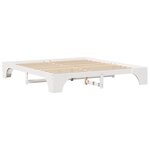 vidaXL Cadre de lit Blanc 180 x 200 cm Pin massif