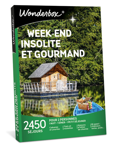 Coffret cadeau - WONDERBOX - Week-end insolite et gourmand