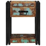 vidaXL Table de chevet 40x40x50 cm Bois massif récupéré