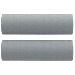 vidaXL Ensemble de canapés 3 Pièces coussins gris clair tissu