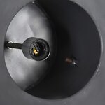 vidaXL Lampe suspendue industrielle 25 W Gris Rond Manguier 52 cm E27