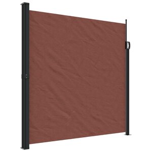 vidaXL Auvent latéral rétractable marron 200x600 cm