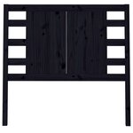 vidaXL Tête de lit Noir 96x4x100 cm Bois massif de pin
