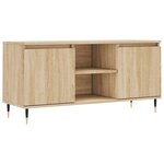 vidaXL Meuble TV chêne sonoma 104x35x50 cm bois d'ingénierie