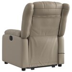 vidaXL Fauteuil inclinable de massage Cappuccino Similicuir