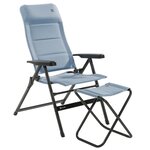 Travellife Chaise inclinable Lago Comfort ondulée bleu