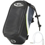 Tectake Étui a vélo pour Smartphone pour cadre de vélo, Imperméable - 18 x 8,5 x 8,5 cm