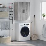 vidaXL Armoire murale sonoma gris 69 5x34x90 cm