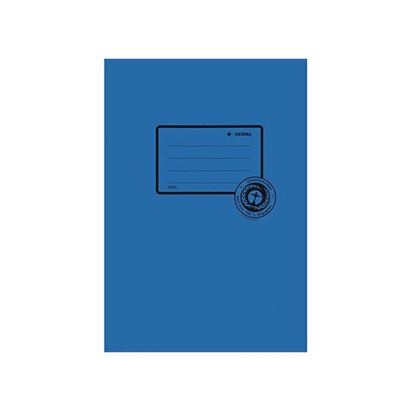 Protège Cahier Papier Recyclé A5 Bleu Foncé HERMA