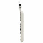 vidaXL Tête de lit suspendue Avec lumière LED Blanc Simili cuir