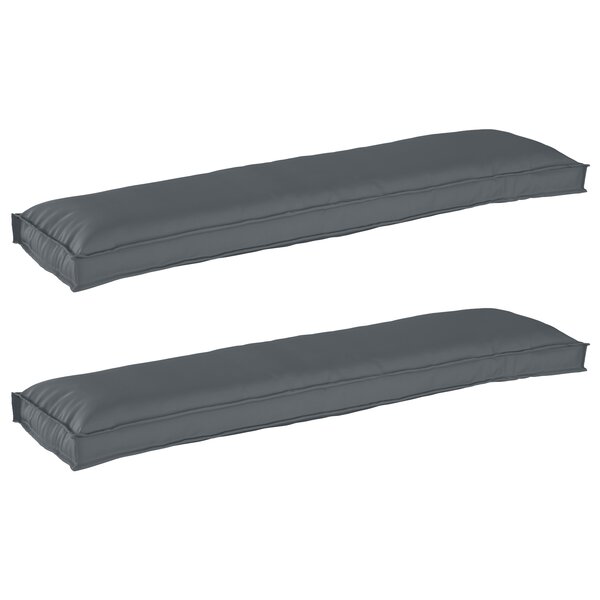 vidaXL Set de coussins de palette 2 Pièces Anthracite 150 x 40 x 8 cm