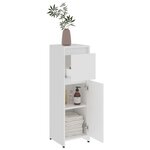 vidaXL Armoire de salle de bain Blanc 30x30x95 cm Bois d'ingénierie