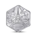 Collection des régions - Île de France  Monnaie de 10€ Argent hexagonale