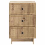 vidaXL Cabinet de chevet avec tiroir Chêne artisanal 43 x 41 x 66 5 cm