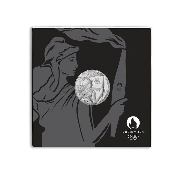 Jeux Olympiques de Paris 2024 - Monnaie de 7 5€ - Relais de la Flamme Olympique
