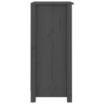 vidaXL Buffets 2 Pièces Gris 40x35x80 cm Bois massif de pin