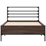 vidaXL Cadre de lit sans matelas chêne marron 100x200 cm