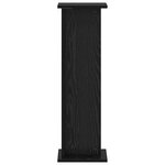 vidaXL Support de Plante Chêne noir 25 x 25 5 x 80 5 cm