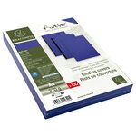 Paquet de 100 couvertures bleues grain cuir pour reliure a4 exacompta