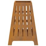 vidaXL Braise Marron 50 x 50 x 70 cm Acier résistant aux intempéries