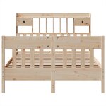 vidaXL Cadre de lit sans matelas 140x200 cm bois massif de pin