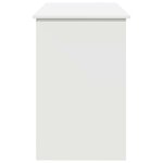 vidaXL Bureau blanc 102x50x75 cm bois d'ingénierie