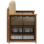 vidaXL Sofa de milieu extérieur Naturel