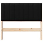 vidaXL Tête de lit capitonnée Marron et Noir 100 cm Pin massif